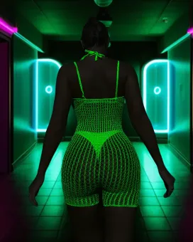 Glow in the Dark Body S/L - Neongreen